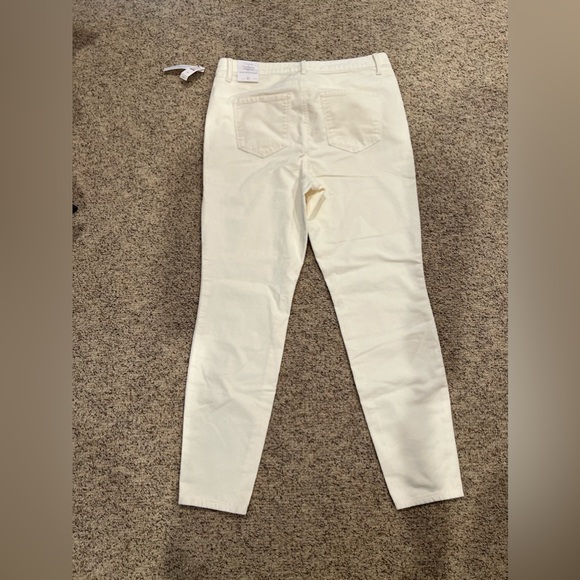 Talbots Corduroy Jeggings Winter White NWT Size 10 - Picture 5 of 11